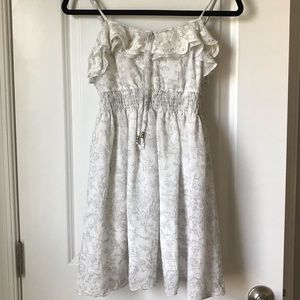 White spaghetti strap dress